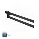 GROHE Selection Cube Double towel bar , 102280KF00 , phantom black