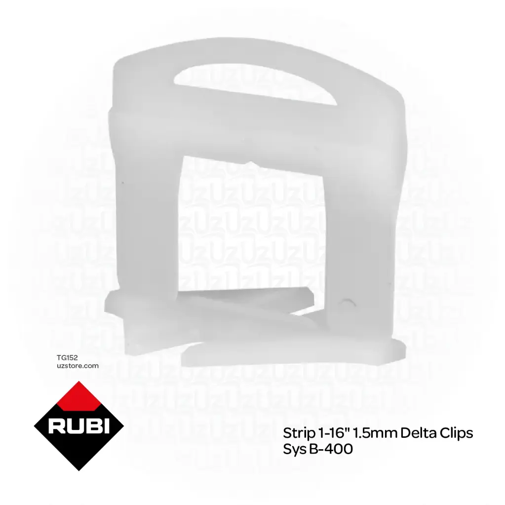 RUBI Strip 1-16" 1.5mm Delta Clips Sys B-400 (02842)