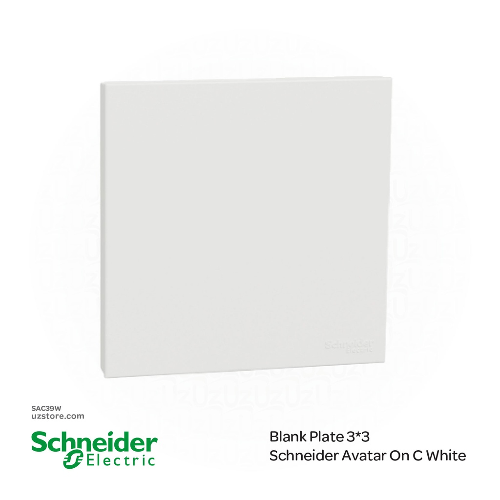 Blank Plate 3*3 Schneider Avatar On C White (E8730XWE)