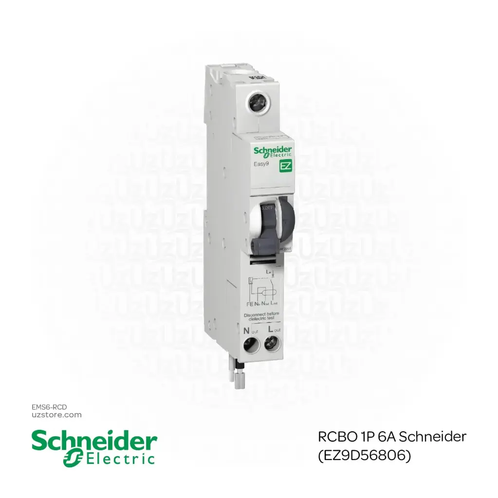 RCBO 1P 6A Schneider (EZ9D56806)