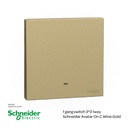 1 gang switch 3*3 1way Schneider Avatar On C Wine Gold