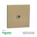 Outlet 13A 3*3 Schneider Avatar On C Wine Gold(E8730FSG-WG)