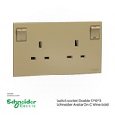 Switch socket Double 13*6*3 Schneider Avatar On C Wine Gold