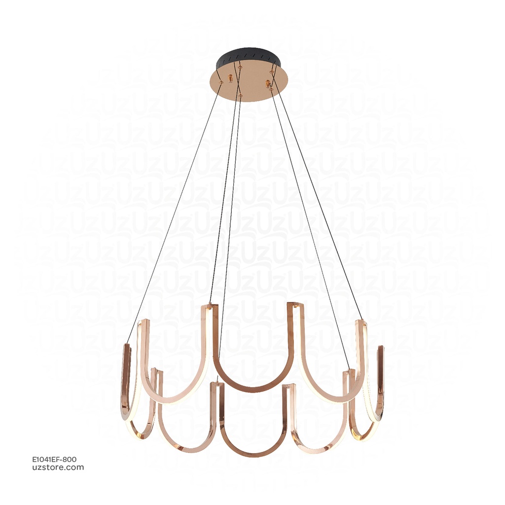 Pendant lamp Ø:720*H1200 Stainless steel Mirror Black 3000K , 22000-800