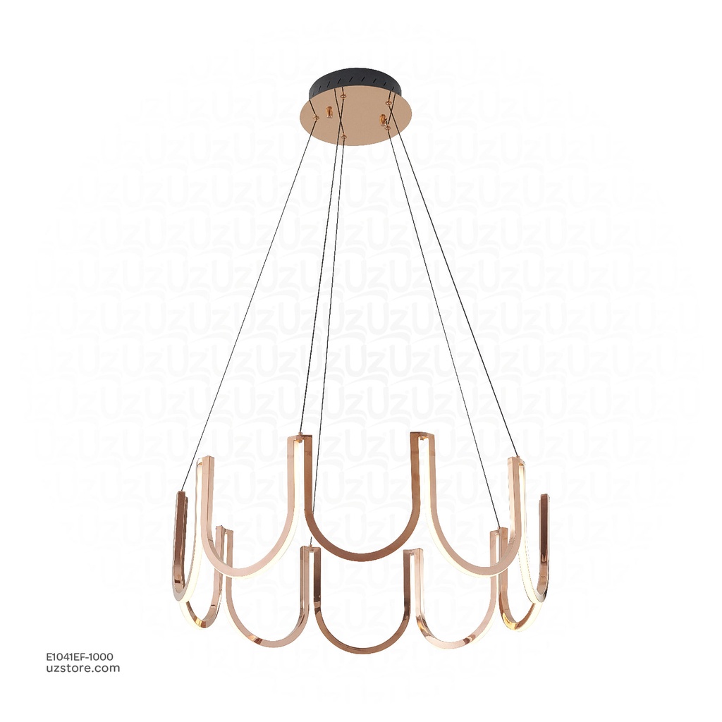 Pendant lamp Ø:1000*H1200 Stainless steel Mirror Black 3000K , 22000-1000