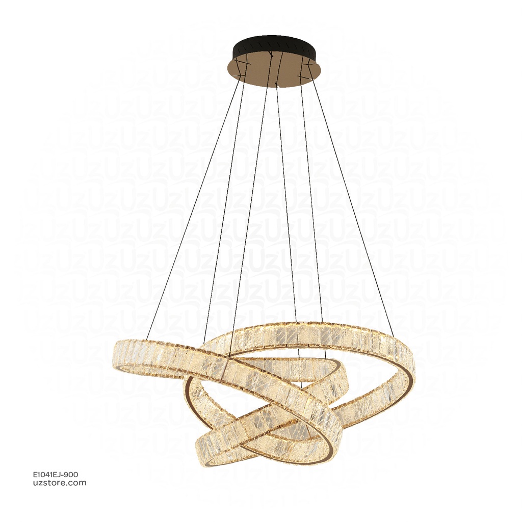 Pendant lamp Ø:900*W700*H1200 Stainless steel+Crystal Rose gold 3000K , 28550-900