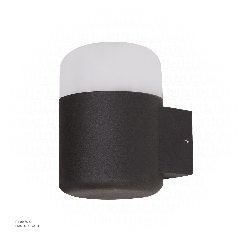 Outdoor LED light, Matt Black, 5W, 3000-3500K, Die casting aluminum+PC(anti UV), SMD, 100*110*130MM, SH-W21019R-1