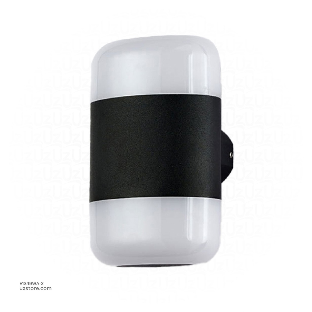 Outdoor LED light, Matt Black, 2*5W, 3000-3500K, Die casting aluminum+PC(anti UV), Sanan SMD, 100110*180MM, SH-W21019R