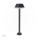 Outdoor LED light, Matt Black, 12W, 3000-3500K, Die casting aluminum+PC(anti UV), SMD, 155*155*600MM, SH-2022111FD/600