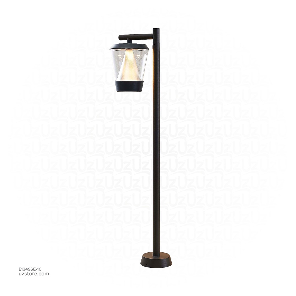 Outdoor LED light, Matt Black, 16W, 3000-3500K, Die casting aluminum+PC(anti UV), SMD, φ170*1000M, SH-202237S/1000HD