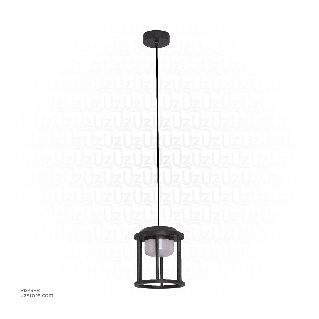 Outdoor LED light, Matt Black, 18W, 3000-3500K, Die casting aluminum+PC(anti UV), SMD, φ170*210mm, 1000mm wires, SH-DD202291RD