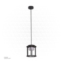 Outdoor LED light, Matt Black, 18W, 3000-3500K, Die casting aluminum+PC(anti UV), SMD, φ170*210mm, 1000mm wires, SH-DD202291RD