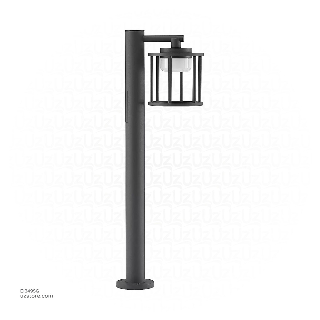 Outdoor LED light, Matt Black, 18W, 3000-3500K, Die casting aluminum+PC(anti UV), SMD, 170*276*800MM, SH-202291RD/800HD