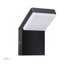 Outdoor LED light, Matt Black, 12W, 3000-3500K, Die casting aluminum+PC(anti UV), SMD, 100*106*160MM, SH-W0483