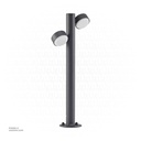 Outdoor LED light, Matt Black, 25W, 3000-3500K, Die casting aluminum+PC(anti UV)+glass, SMD, 190*750MM, SH-202292PC/750