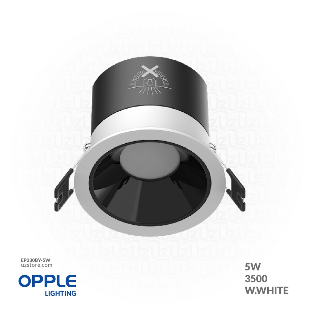 OPPLE LED Down light Rc-BY R75-BK 5W , 3500K Warm White , 540001391600