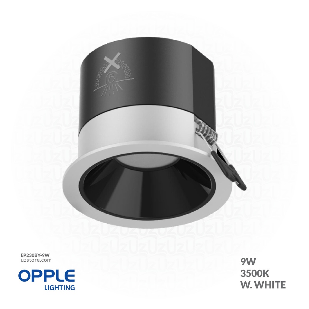 OPPLE LED Down light Rc-BY R75-BK 9W , 3500K Warm White , 540001392200