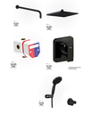 KLUDI RAK Concealed Black Shower Bundle 203B  