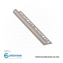 UROSHRINK Spain Tile Corner Steel Trim 171A-PC Plata Cepillado 10MM (ES) Brushed Silver
