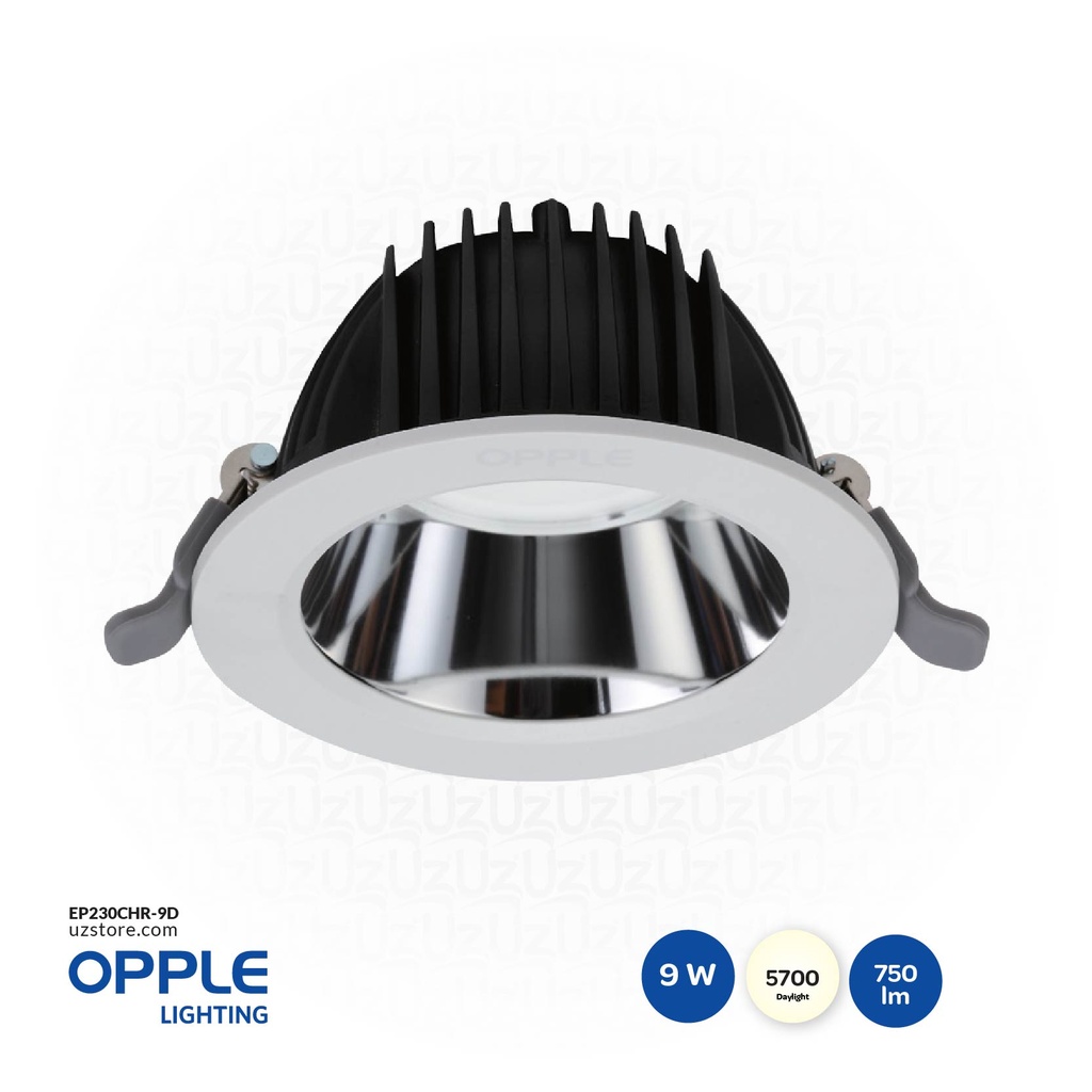 [EP230CHR-9D] OPPLE LED Downlight Rc-HR R120-9W-5700-WH-GP 5700K Daylight 140047846 