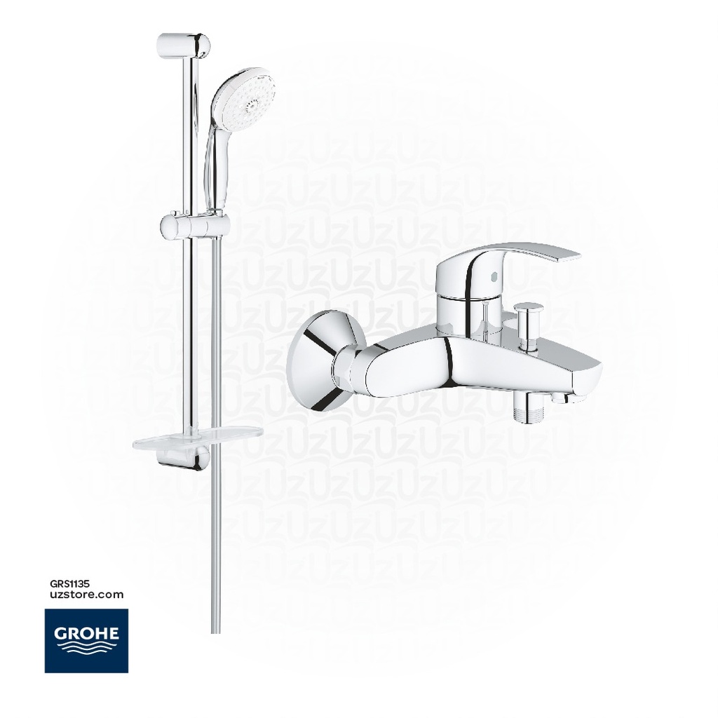 GROHE Bundle 135 (Eurosmart Shower Mixer + Shower set 4 Sprays )   