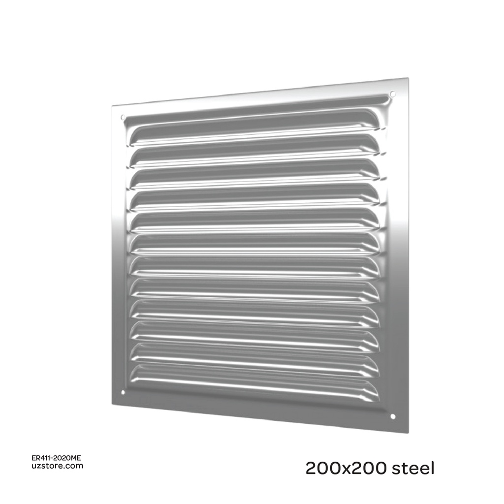 [ER411-2020ME] Grill with screen and with polymeric enamek 200x200steel ERA 2020ME Made in Russia