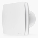 Exhaust fan D100 with back draught shutter ERA WAVE 4C Matt White Made in Russia