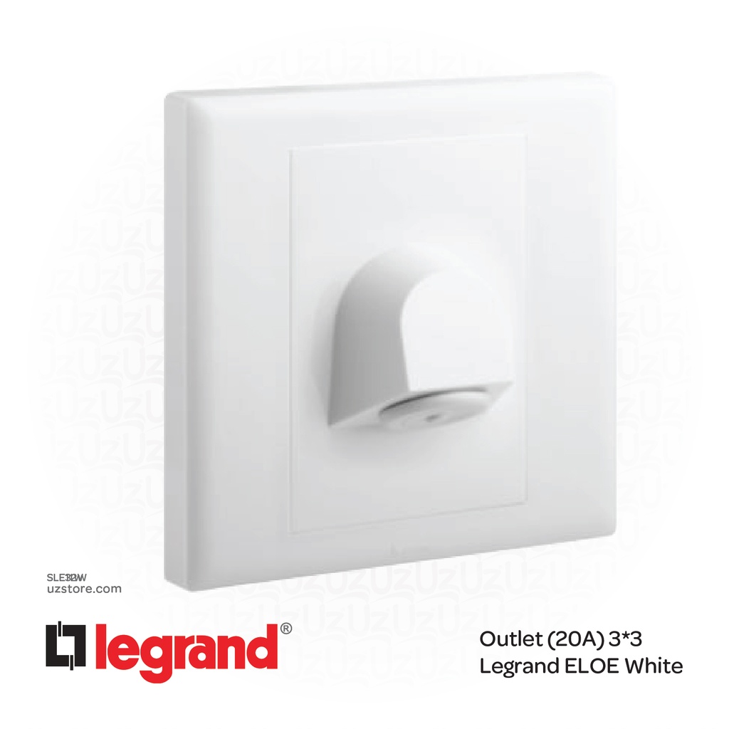 Outlet (20A) 3*3 Legrand ELOE White
