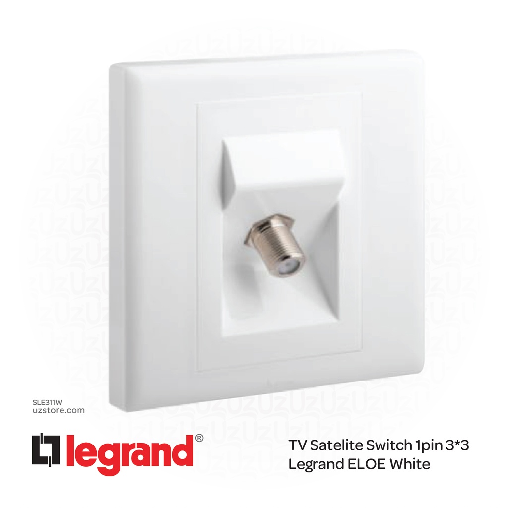 [SLE311W] TV Satelite Switch 1pin 3*3 Legrand ELOE White