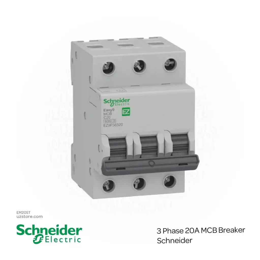 [EM20ST] 3 Phase 20A MCB Breaker Schneider (EZ9F56320)