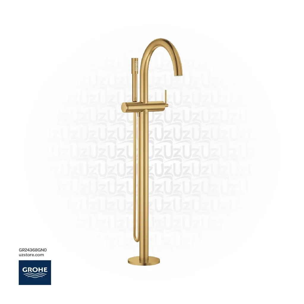GROHE Atrio Single-lever bath mixer , floor mounted , 24368GN0 , Brushed Cool Sunrise