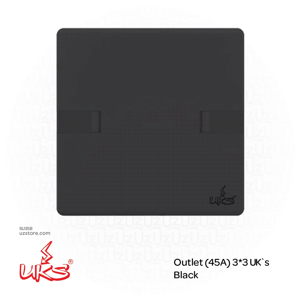 Outlet (45A) 3*3 UK`s BKV1579 Black