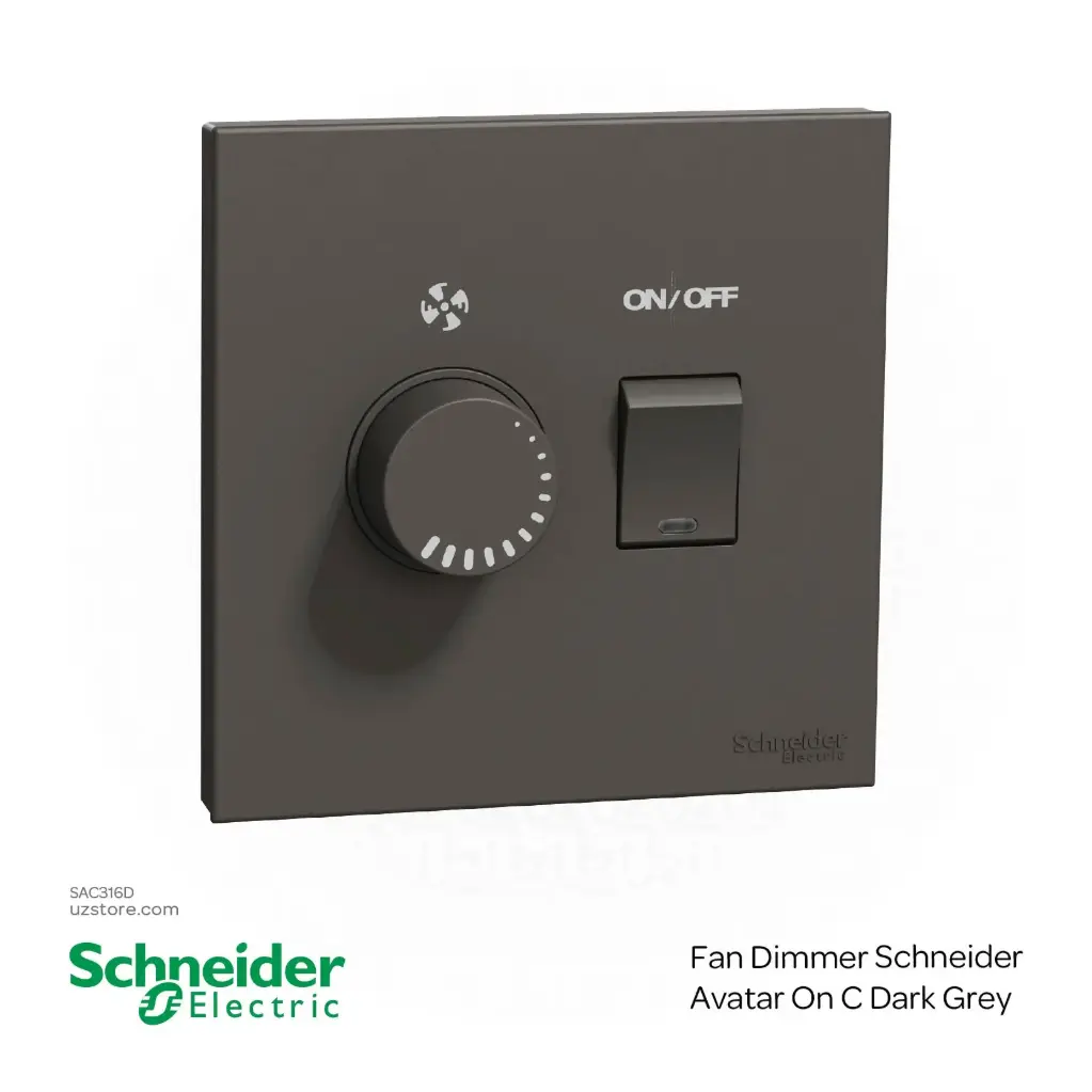 Fan Dimmer Schneider Avatar On C Dark Grey ( E8732V400FDG )