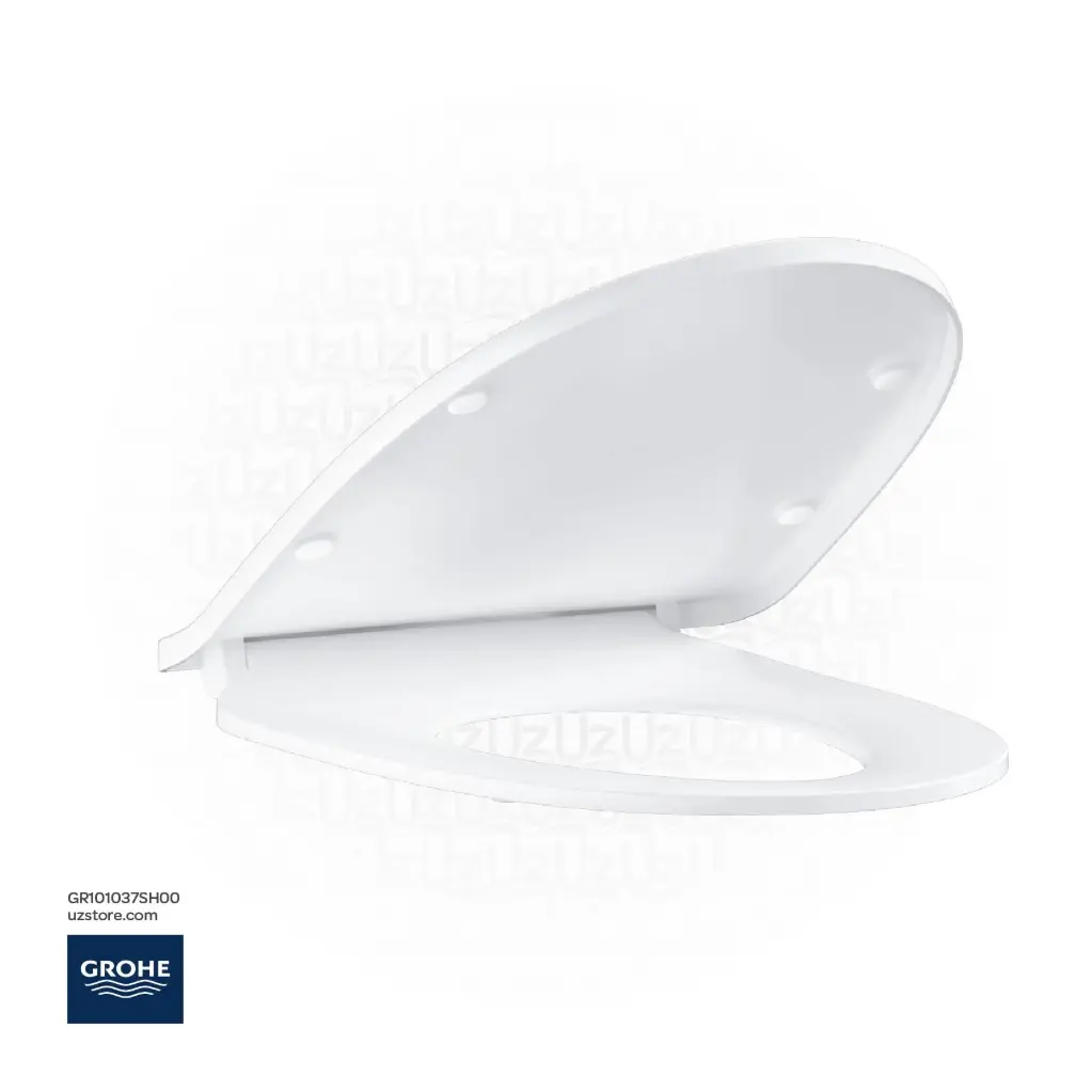 GROHE Euro Ceramic 2.0 Toilet Seat & Lid - Soft Close & Slim Design (101037SH00)