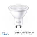 PHILIPS Essential LED Spot Light Lamp 4.7-50W GU10 840 36D 4000K Natural white 929001247027
