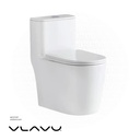 Vlavu Washdown one-piece toilet  Rimless dual-flush , S-trap 250mm , UF seat cover WCV1137 