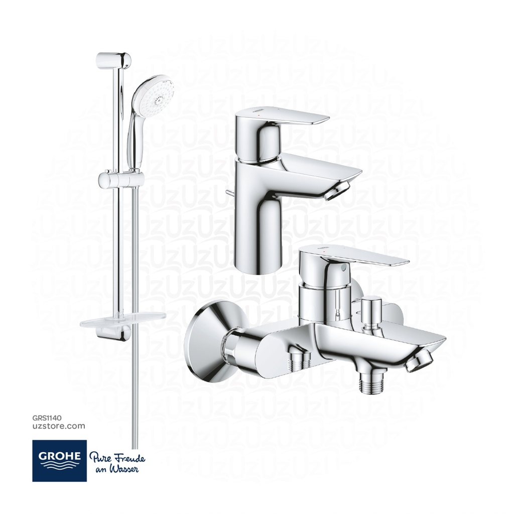 GROHE BauEdge Bundle 140 ( Basin Mixer + Shower Mixer + Shower Set ) 