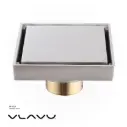 Vlavu Floor Drain (SUS304) – Outlet 50mm (2"), Drainage Accessory, 100×100mm, Gun Grey