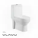 VLAVU WC one piece ( Toilet ) Rimless S-trap: 250mm UF Cover & Seat Normal Flush Fitting 700*365*800mm CB.16.0008   