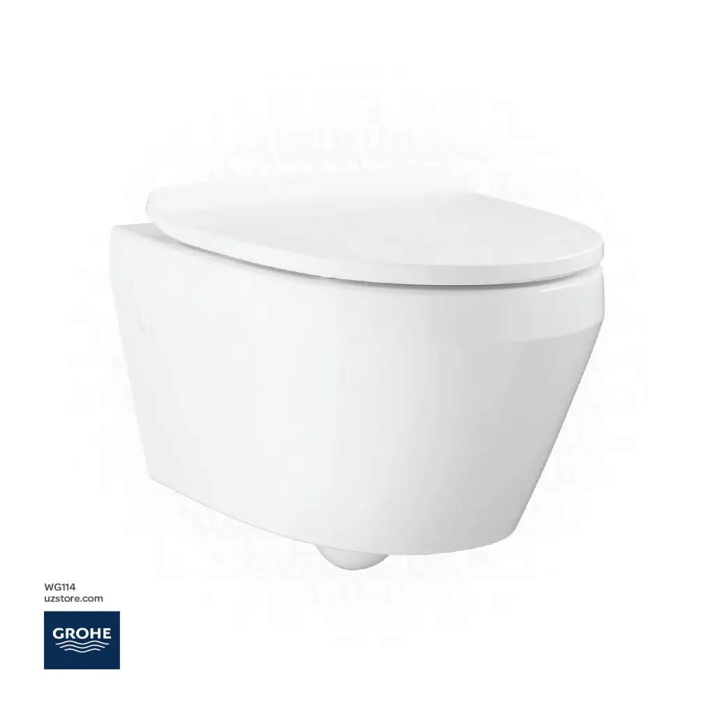 GROHE  Euro Ceramic Toilet WH 3/4.5L 114 +Euro Ceramic Toilet Seat SC_UF