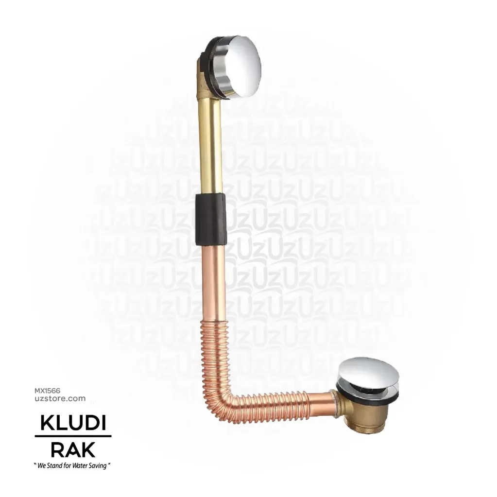 KLUDI RAK Click clack bathtub drain G1 1/2 Color Accessories : Chrome Glossy RAK22071