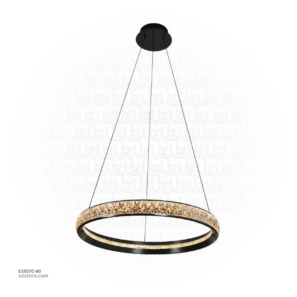 Ring Pendant Light (Black), D60cm, 60W, 3000K , MD22075-60 
