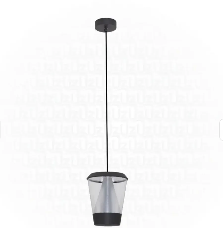 [E1305EBHS] OPTARA Outdoor Hanging Pendant Light - 16WW, 3000-3500K, Aluminum+PC, Matt Black SH-DD202237S