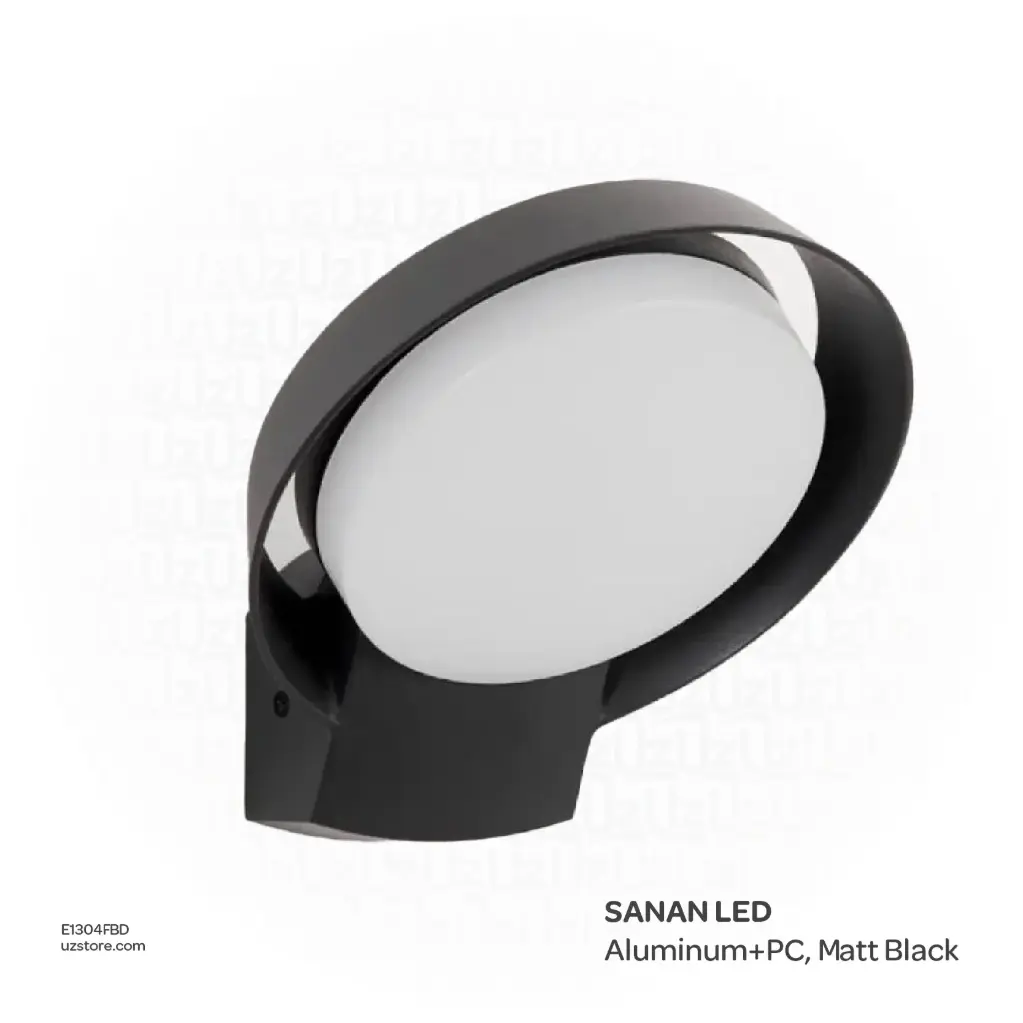 KNVIX - Wall Outdoor Light - 18W, SANAN LED, 185×85×235mm, Aluminum+PC, Matt Black,  3053 WW