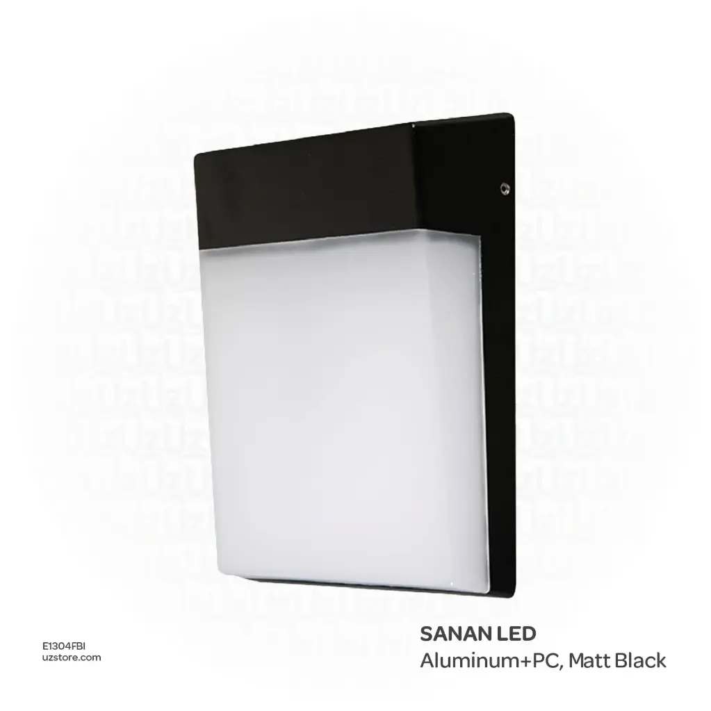 KNVIX - Wall Outdoor Light - 18W, SANAN LED, 170×70×215mm, Aluminum+PC, Matt Black,  6094 WW