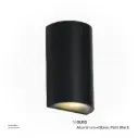 KNVIX - Wall Outdoor Light - GU10, 94×60×164mm, Aluminum+Glass, Matt Black,  7257 GU10