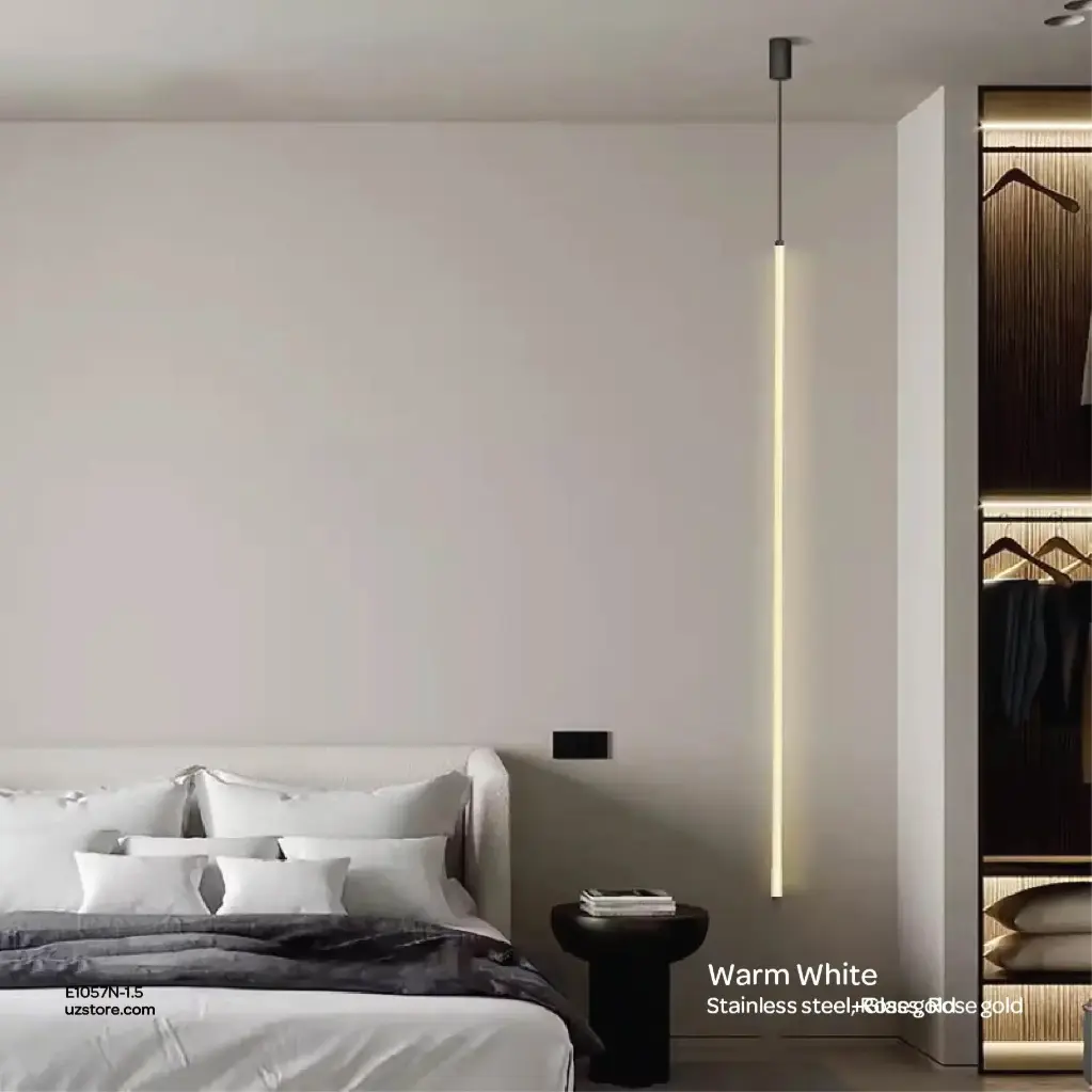 OPTARA Floor Light - H:1500mm, 3000K, Stainless steel, Rose gold F7008