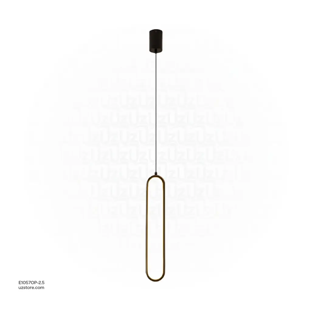 OPTARA Pendant Light - Ø:110×H2500mm, 3000K, Stainless steel, Rose gold D7079-1