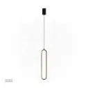 OPTARA Pendant Light - Ø:110×H2500mm, 3000K, Stainless steel, Rose gold D7079-1