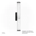 OPTARA Wall Light - Ø:60×H800mm, 3000K, Stainless steel+Marble, Brushed black BD5689-800
